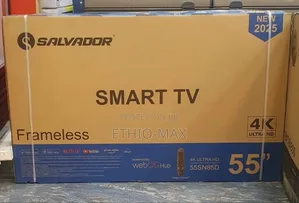 Salvador Tv 55” Smart Android Tv – Frameless | 2026 New Model