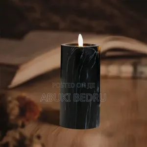 Elegant Marble Led Candle