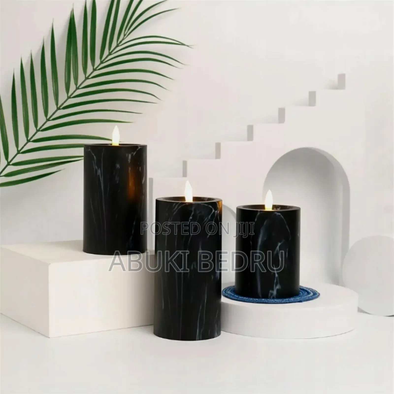 Elegant Marble Led Candle