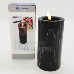 Elegant Marble Led Candle