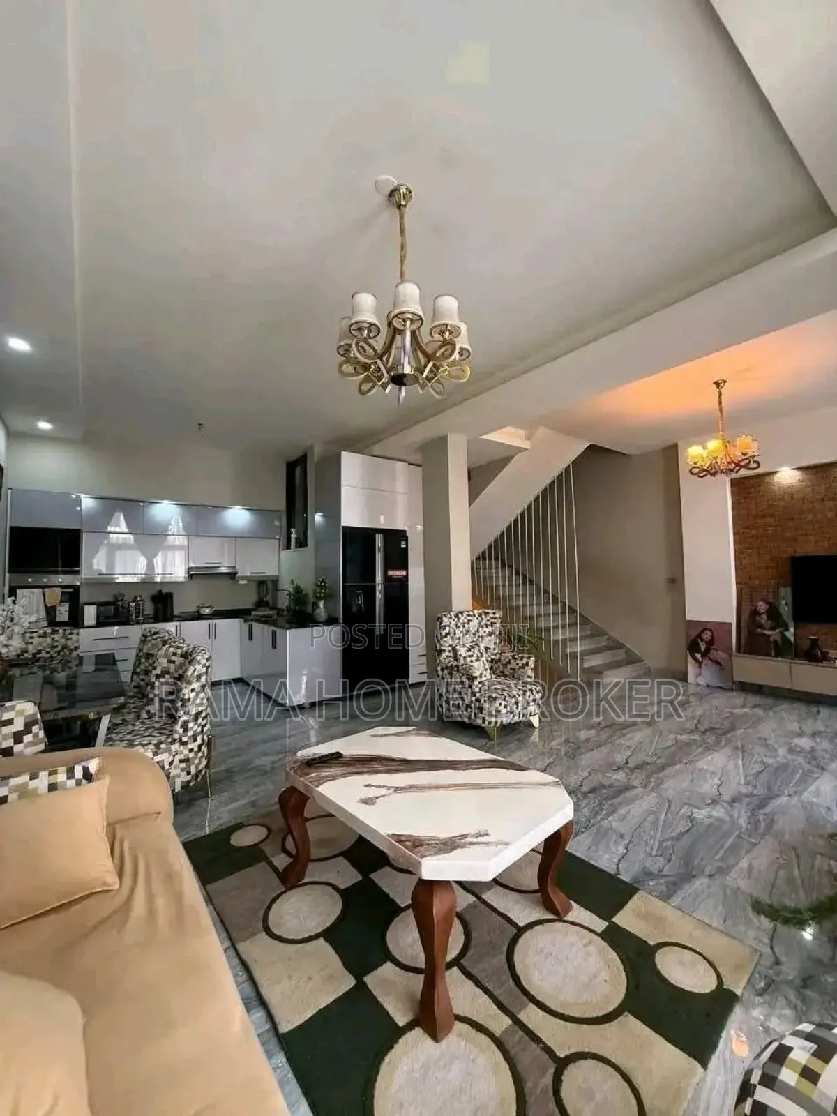 Furnished 4bdrm House in ሰሚት, Yeka for sale
