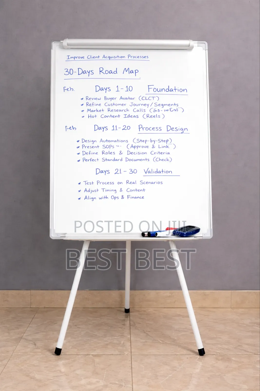 White Board With Stand