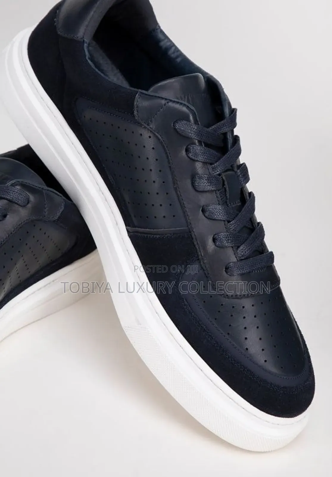 Wittchen Men's Leather Sneakers With Perforated Details