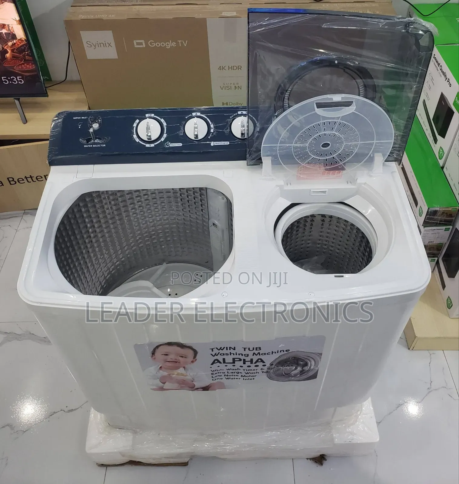 Alpha Washing Machine 15 Kg – Large Capacity Powerful Cleaning