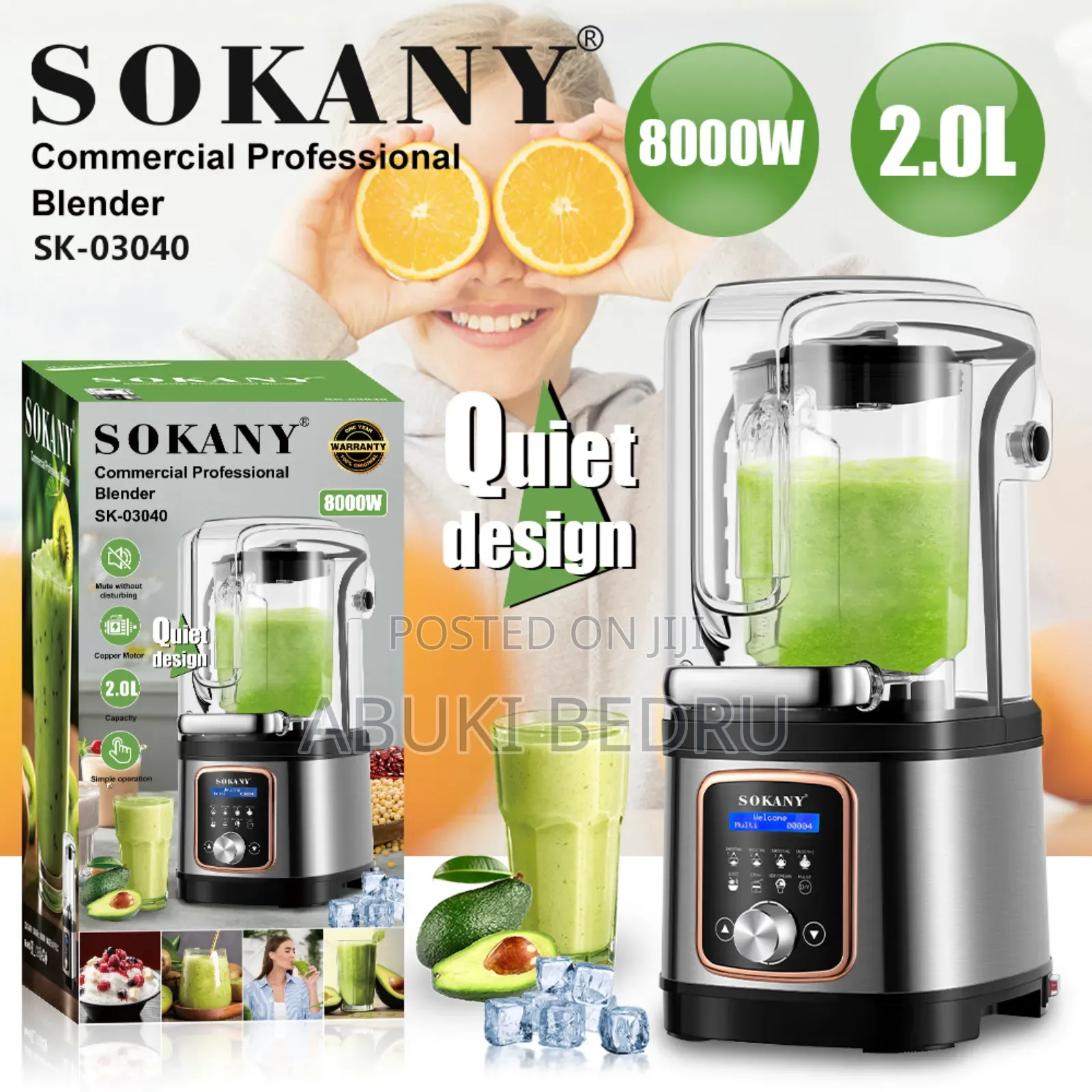 Sokany Commercial Professional Blender