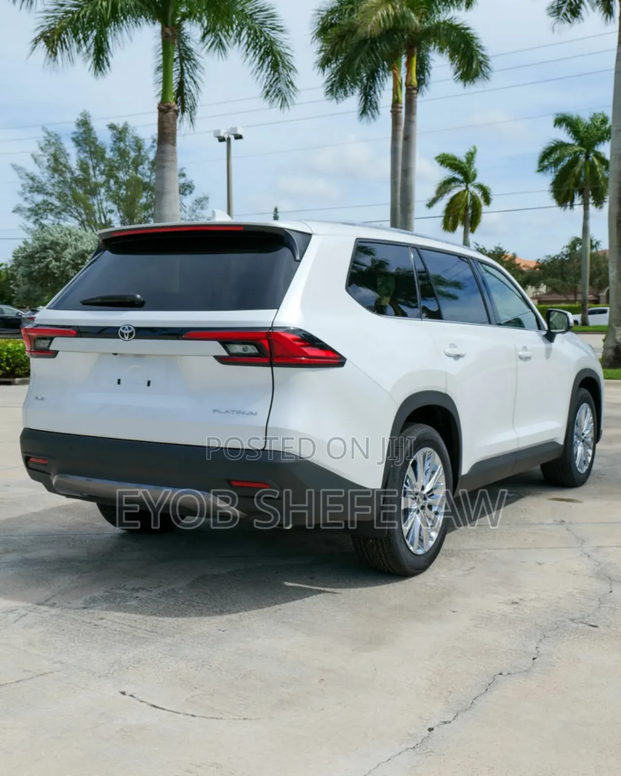 New Toyota Grand Highlander Platinum 2025 White