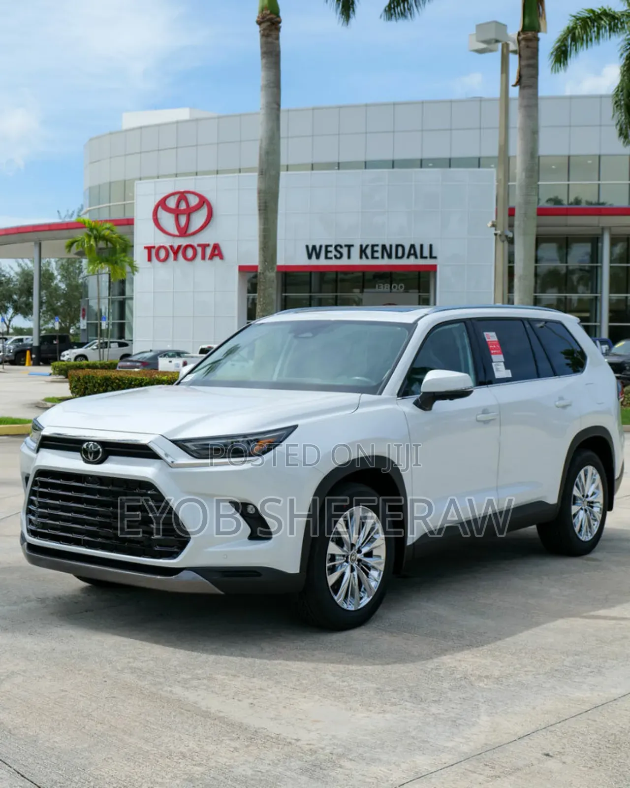 New Toyota Grand Highlander Platinum 2025 White