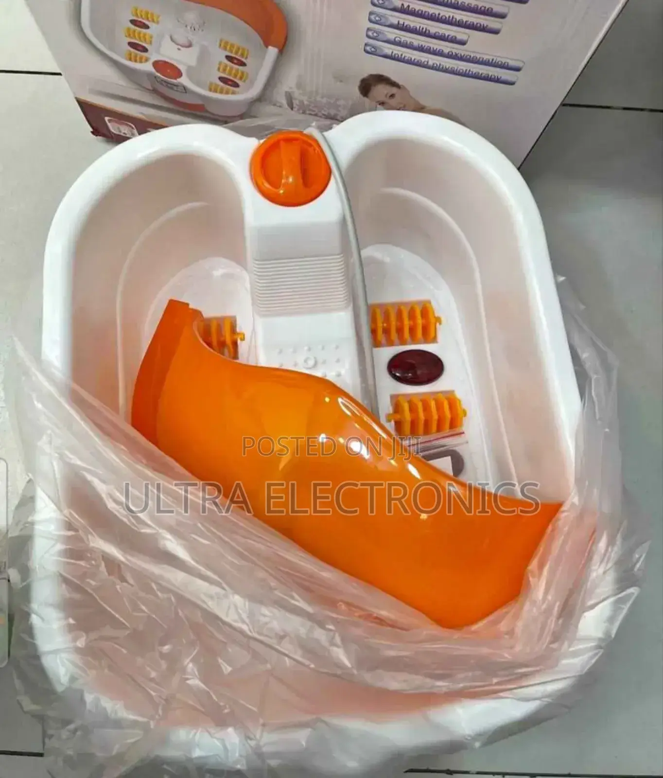 Foot Spa Bath Massager Used for Soaking and Massaging Feet.