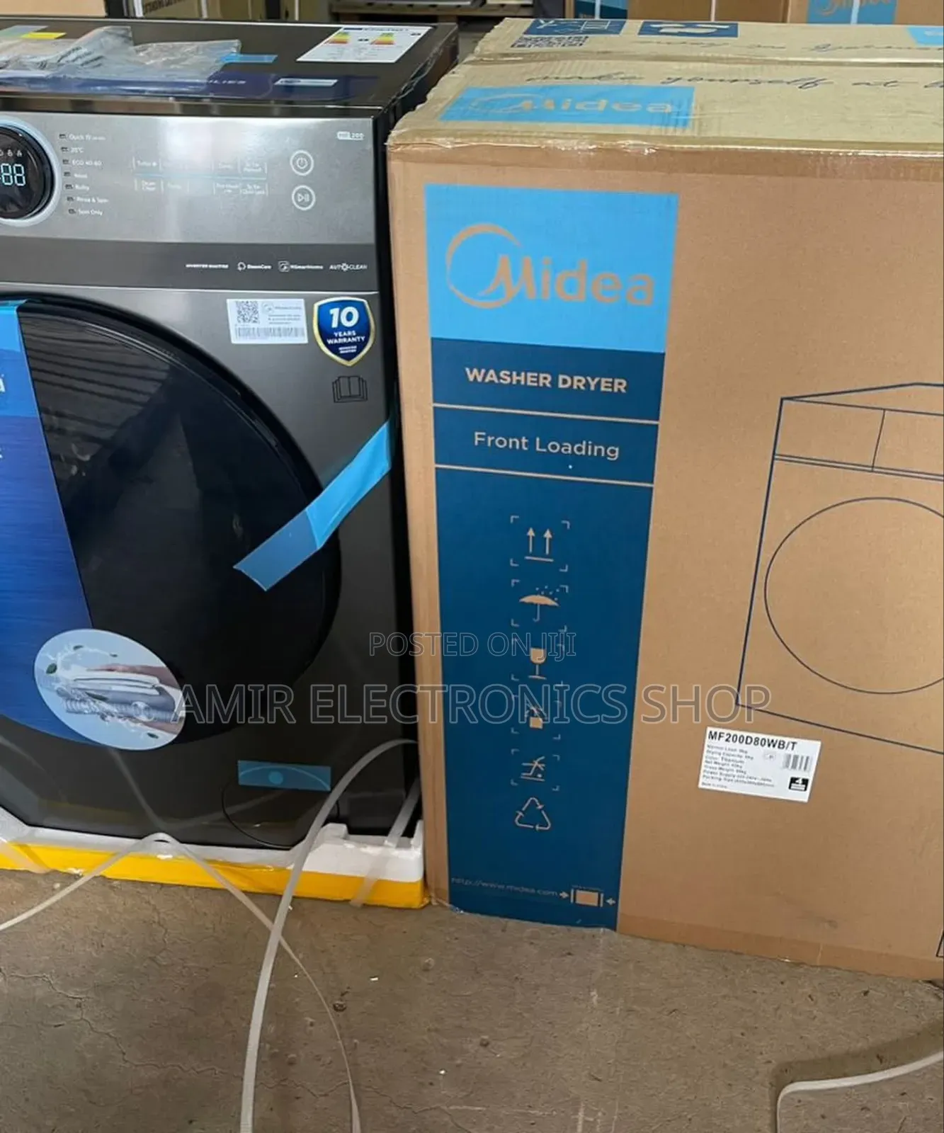 Midea Front-Loading Washing Machine 12kg/8kg Washer Dryer