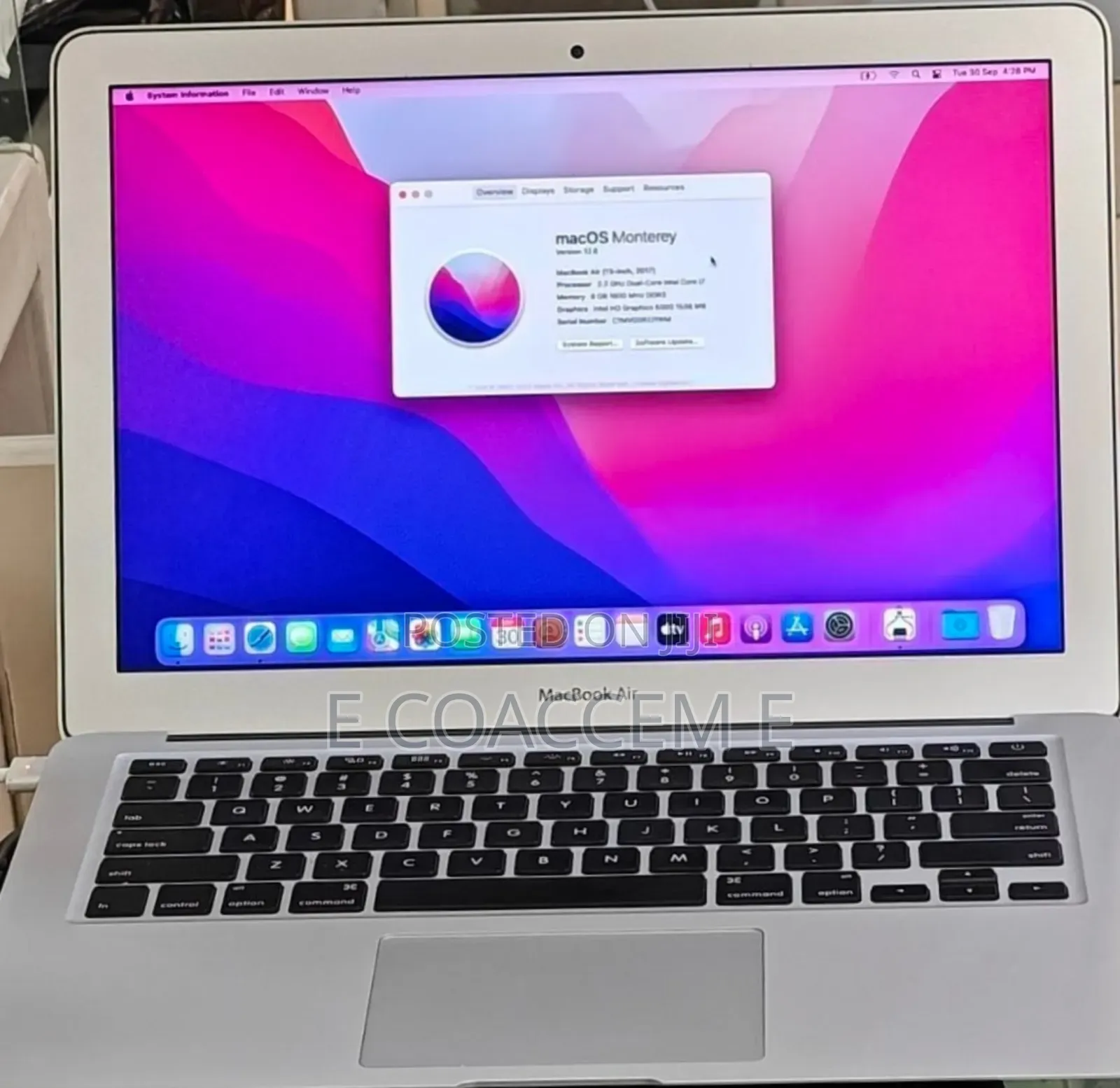 Laptop Apple MacBook Air 2017 8GB Intel Core i7 SSD 512GB