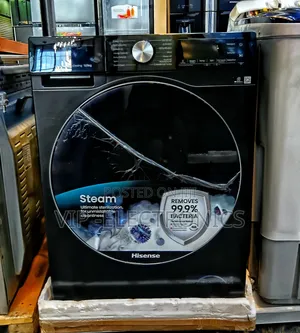 Hisense 12/Kg Front Load Steam Washing Machine Powerful Hisense 12/8kg