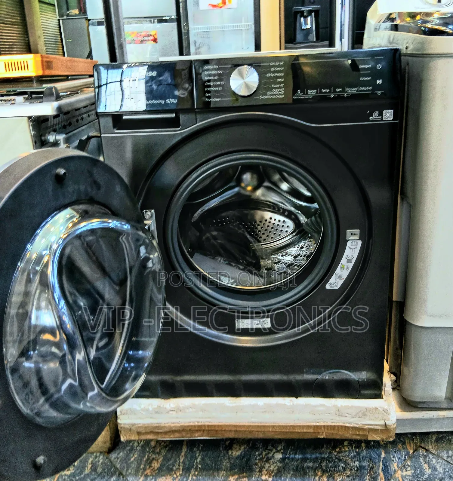 Hisense 12/Kg Front Load Steam Washing Machine Powerful Hisense 12/8kg