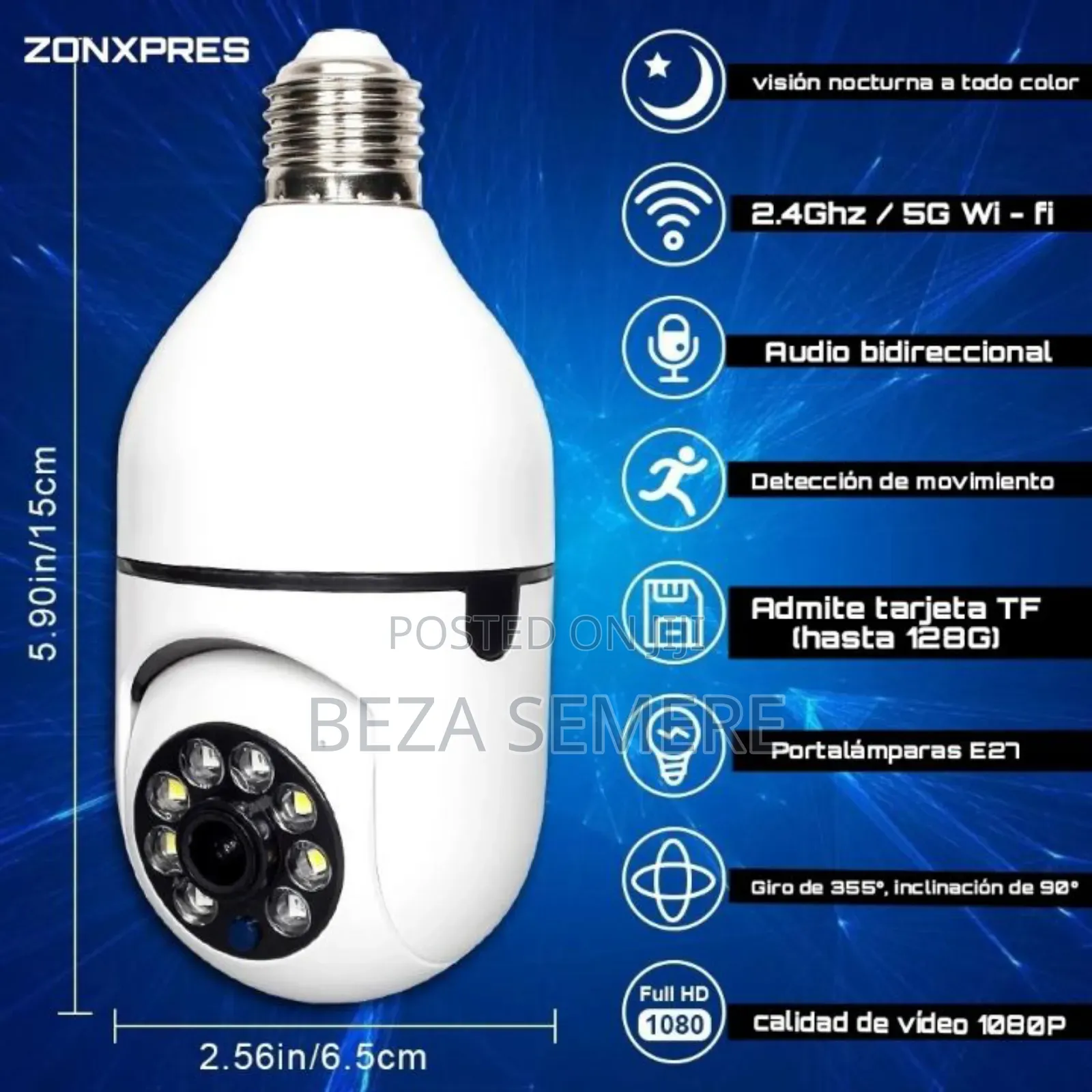 Rotating Bulbs Security Camera V380 `.