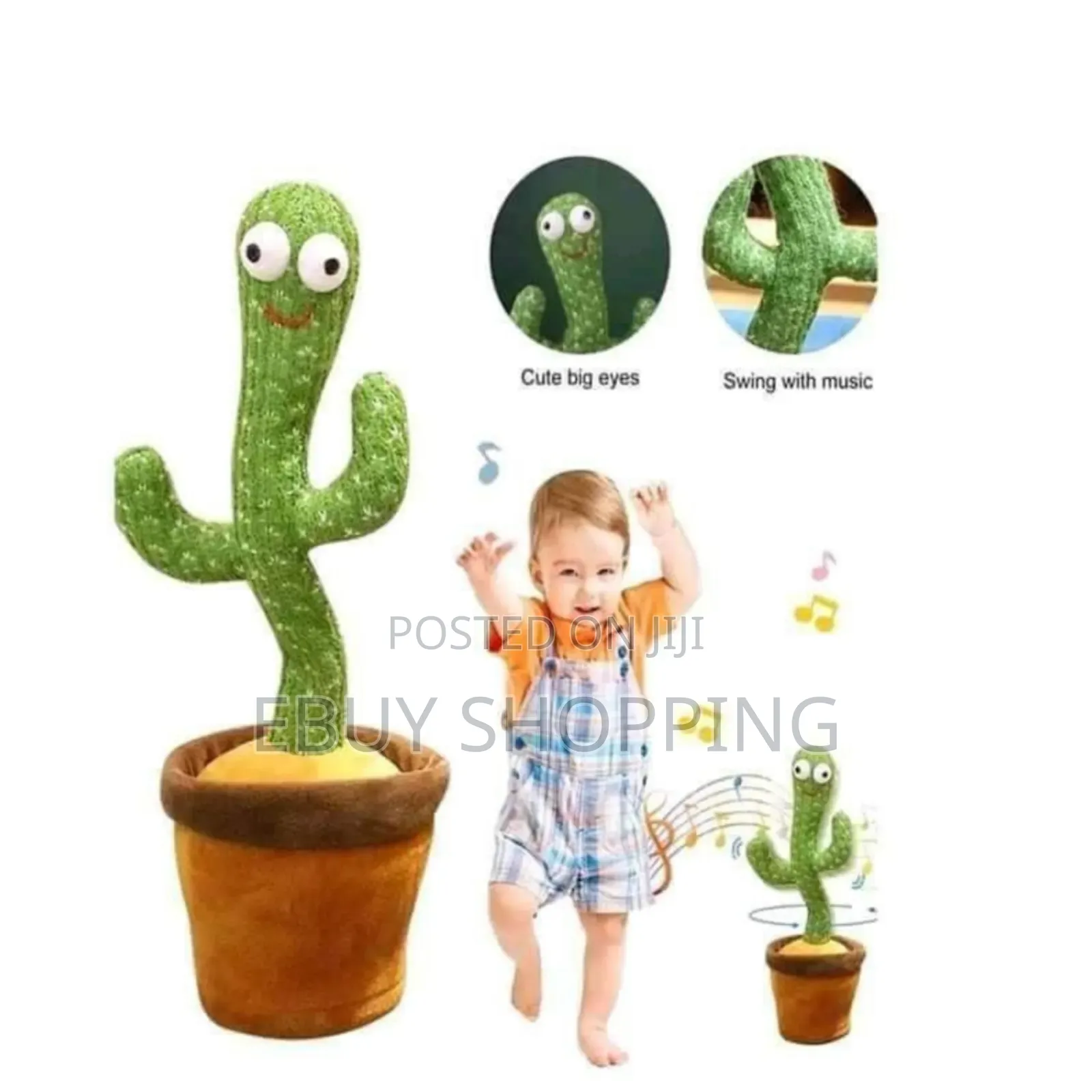Musical Dancing Cactus for Toddlers: Funny Talking Toy With Led Lights