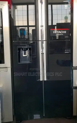 Hitachi 4-Door Side-by-Side Refrigerator, Model R-Gw670ta or Similar.