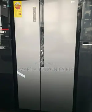Lg Side-by-Side Refrigerator, Likely a 566-Liter or Similar Capacity