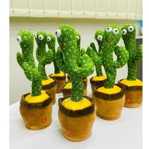 Adorable Green Cactus Toy: Soft Body, Hard Dancing Moves!