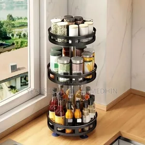 3 Tier Rotating Spice And Cosmotic Orgnizer