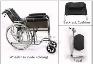 Toilet Chair Fully Lying Manual Wheelchair Hydraulic Adjusta In