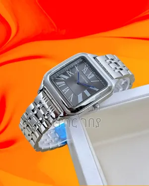 Cartier Panthère Square Luxury Watch - Black Silver Bracelet
