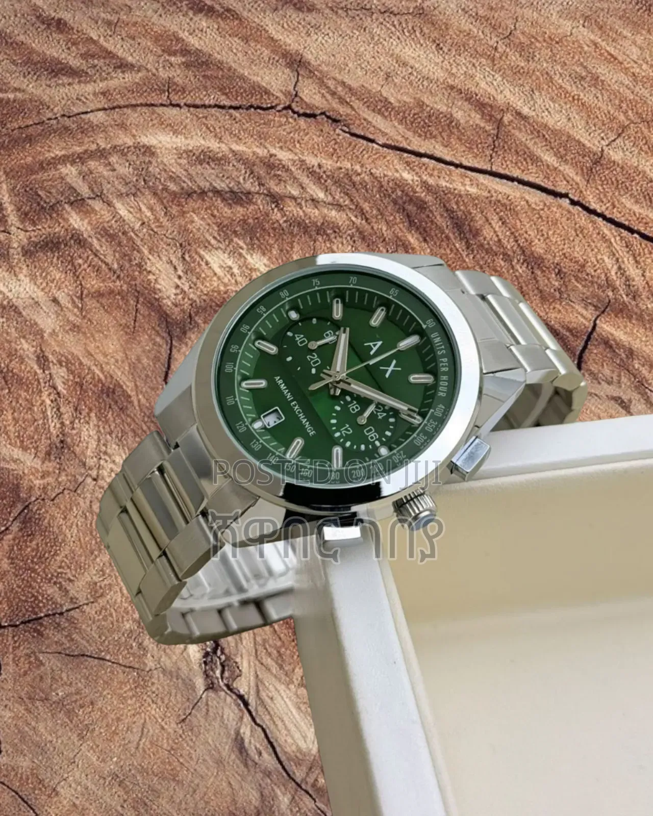 Original Armani Exchange Men's Chronograph Watch - Steel Matte