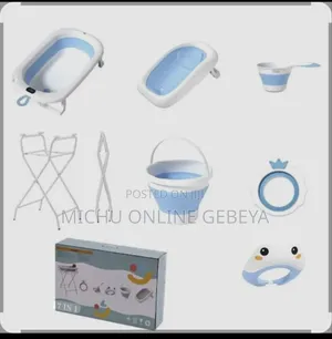 7-in-1 Newborn Baby Bathing Tub Set With Stand/Free Delivery