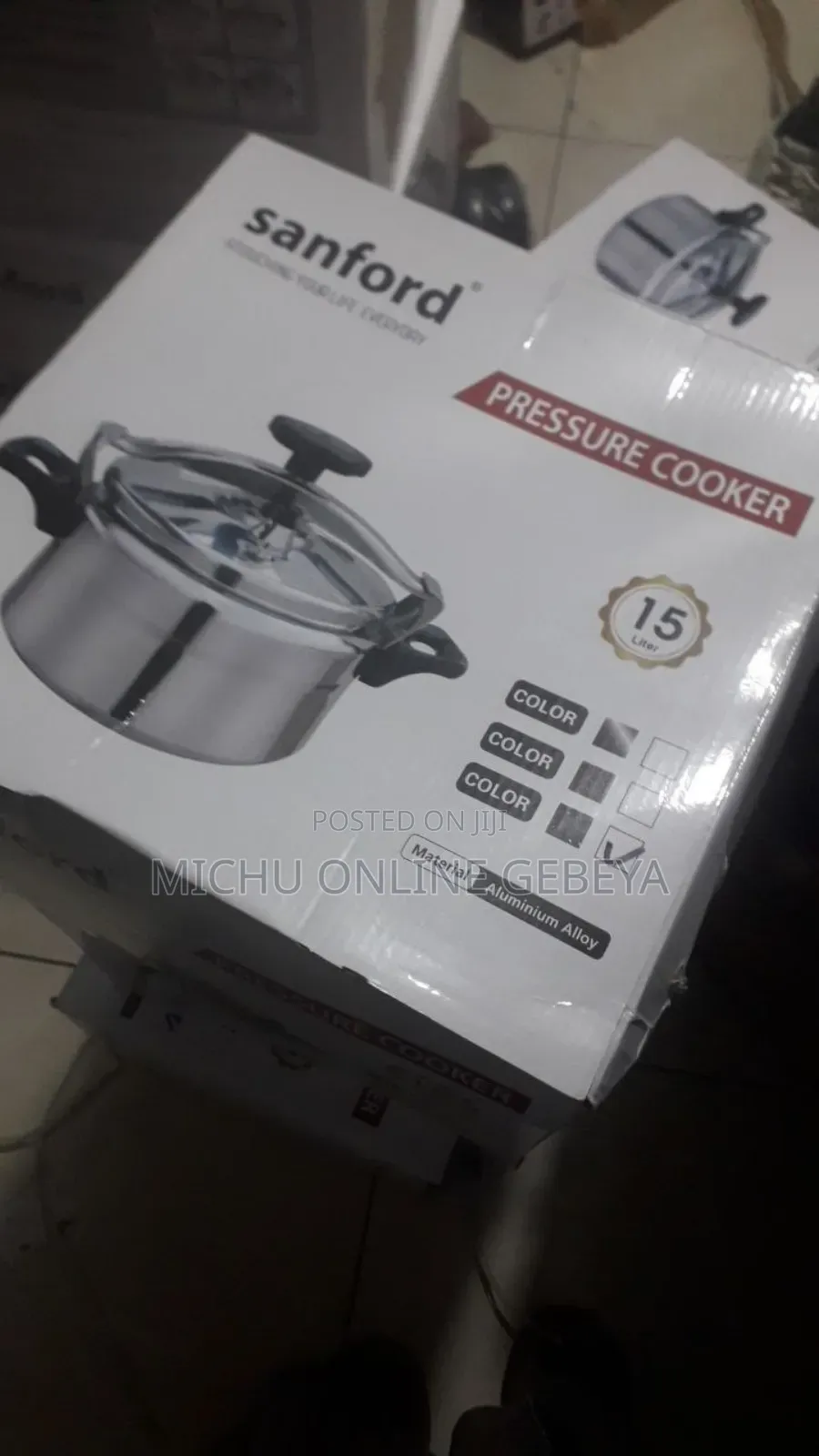 Sanford የሚጣድ የ Aluminium Alloy Pressure Cooker/Free Delivery