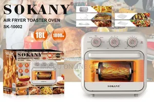 Sokany 18 Litter Air Fryer + Oven/ Free Delivery