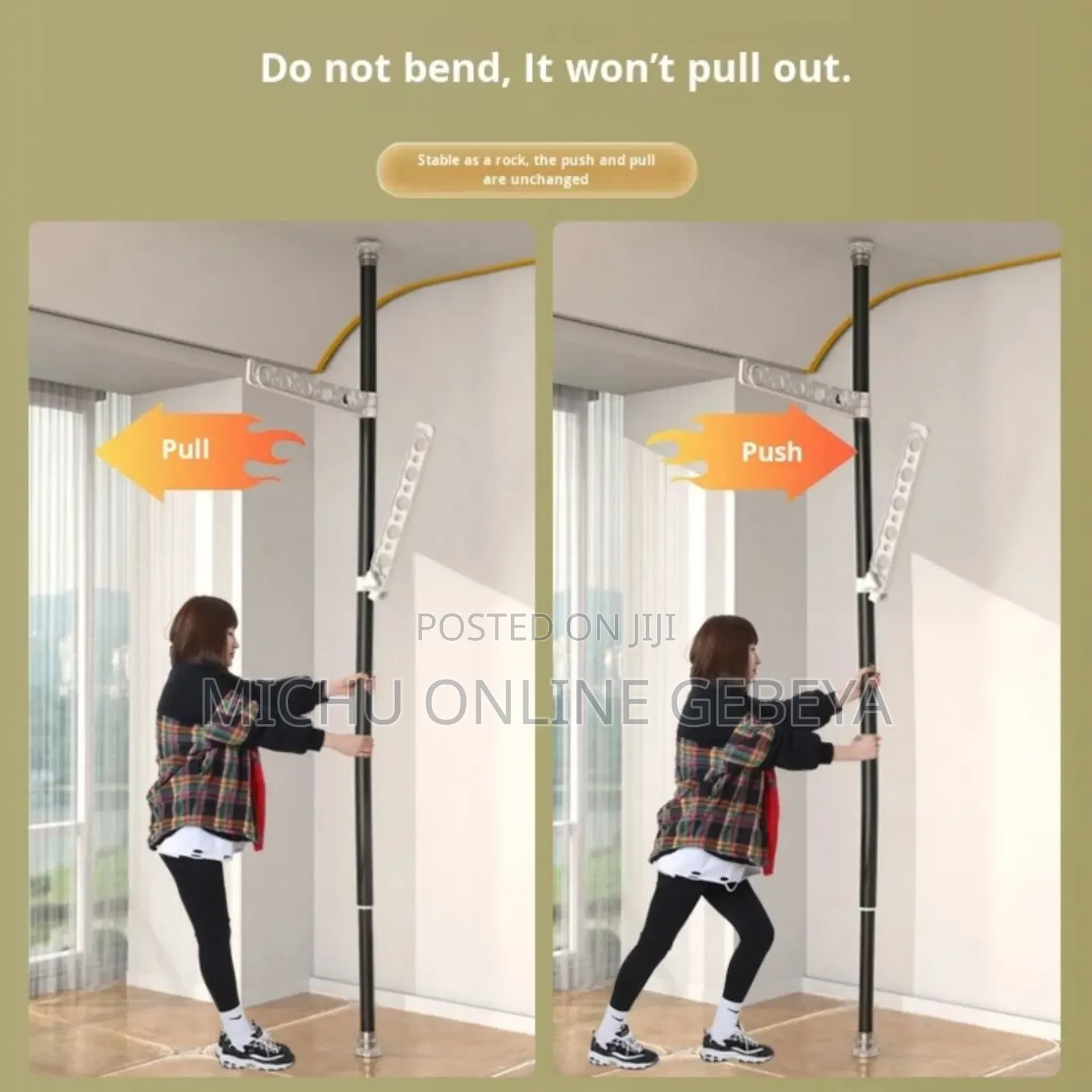 Telescopic Floor to Ceiling Free Standing Drying Pole/Free Delivery