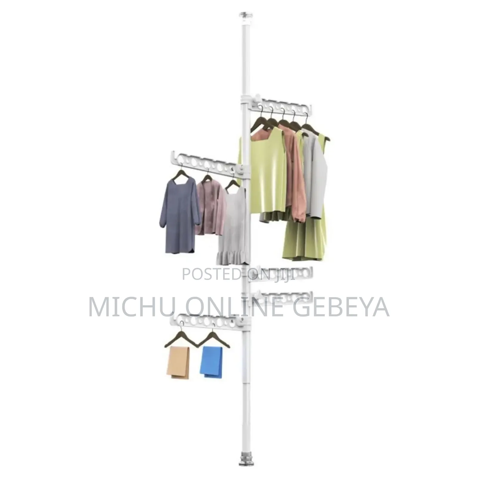 Telescopic Floor to Ceiling Free Standing Drying Pole/Free Delivery