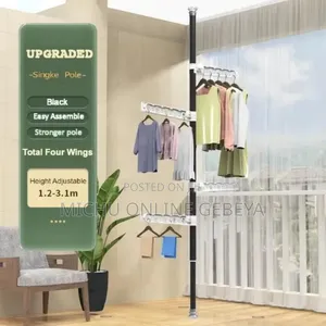 Telescopic Floor to Ceiling Free Standing Drying Pole/Free Delivery