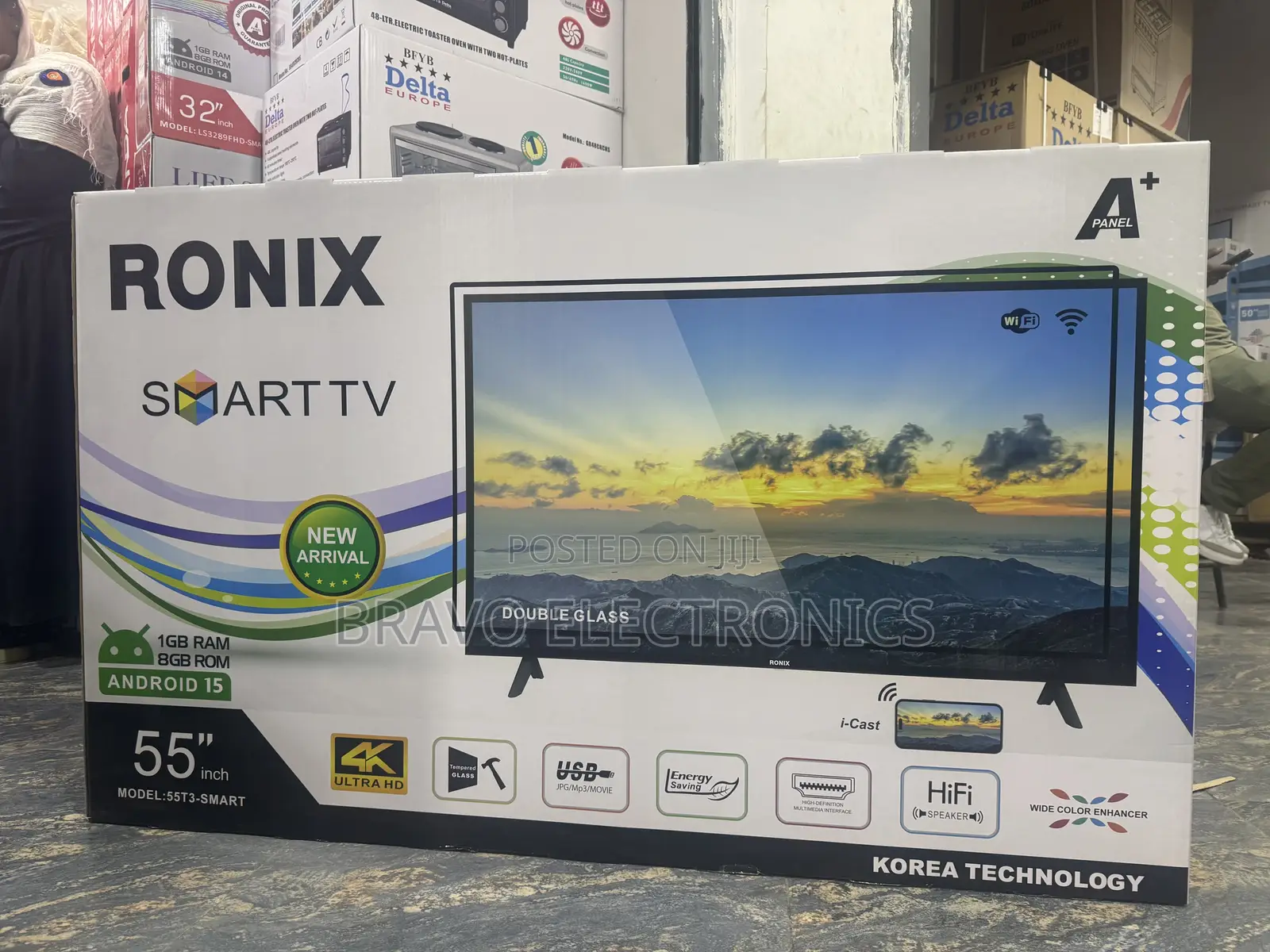 Ronix Smart Tv 55” – Uhd | Android 15 A+ Panel | Korea Technology