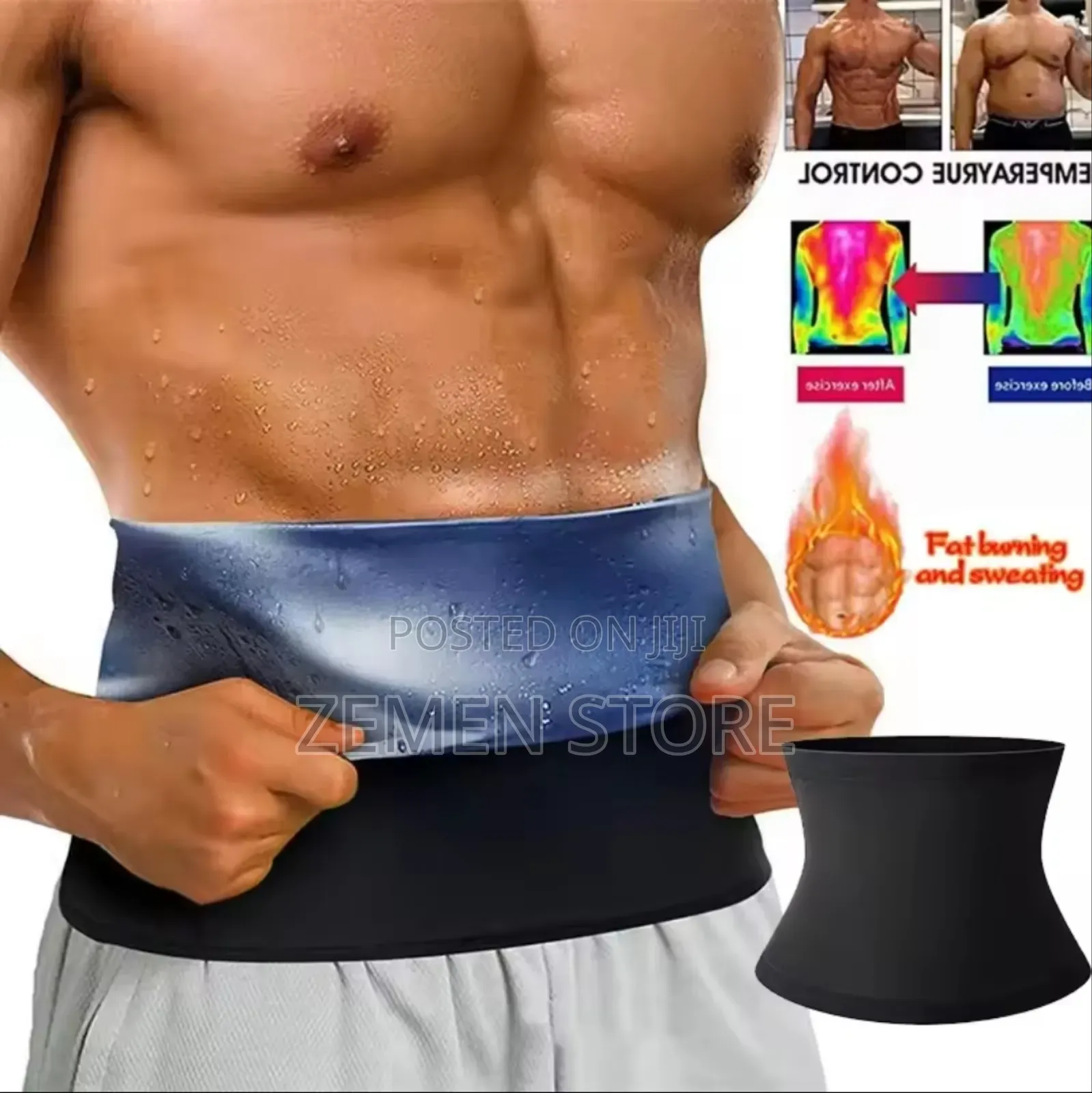 Sweat Shaper Slimming Belt - የሰውነት ስብን የሚያቀልጥና ቅርጽ የሚያወጣ ቀበቶ