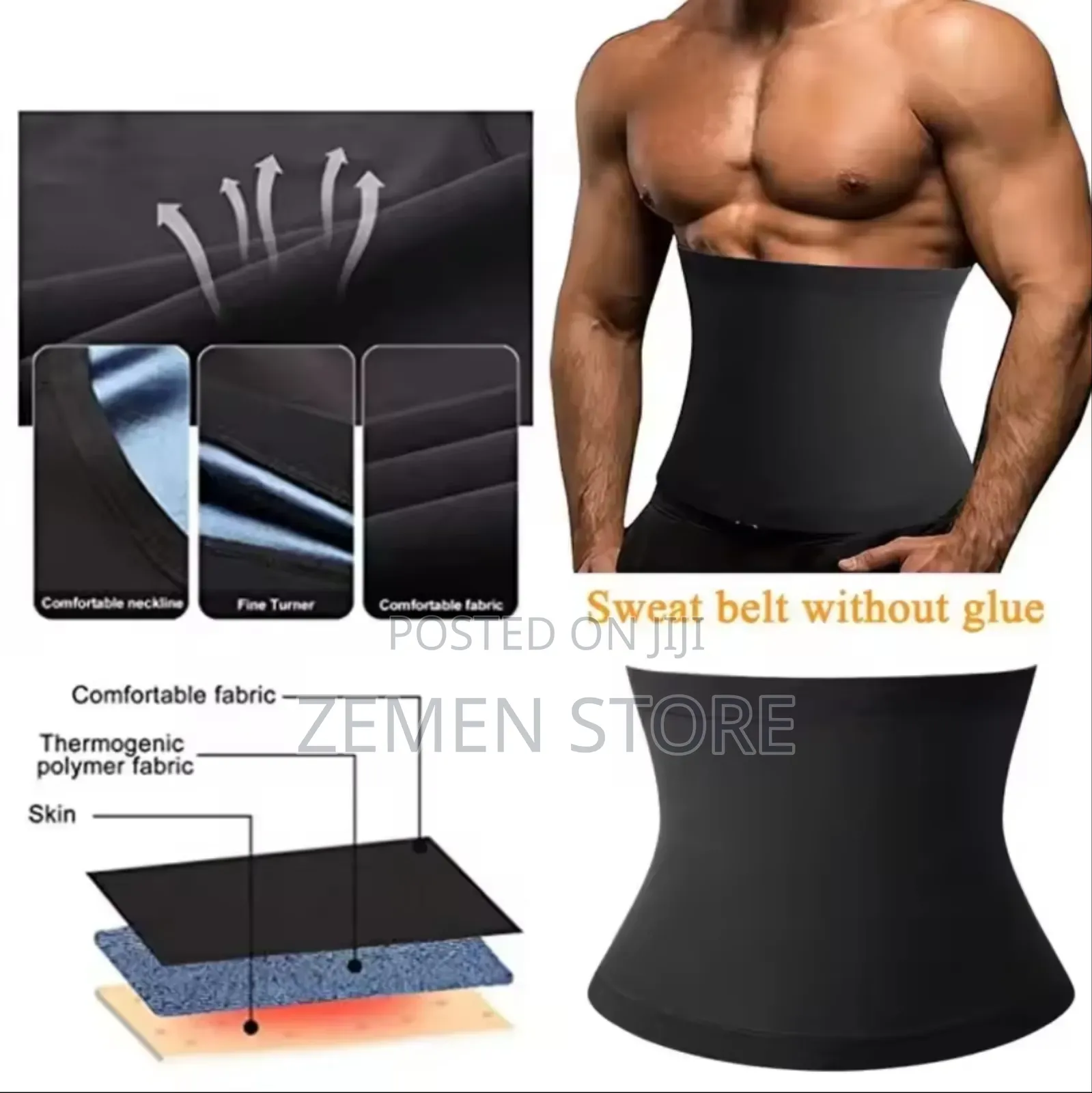Sweat Shaper Slimming Belt - የሰውነት ስብን የሚያቀልጥና ቅርጽ የሚያወጣ ቀበቶ