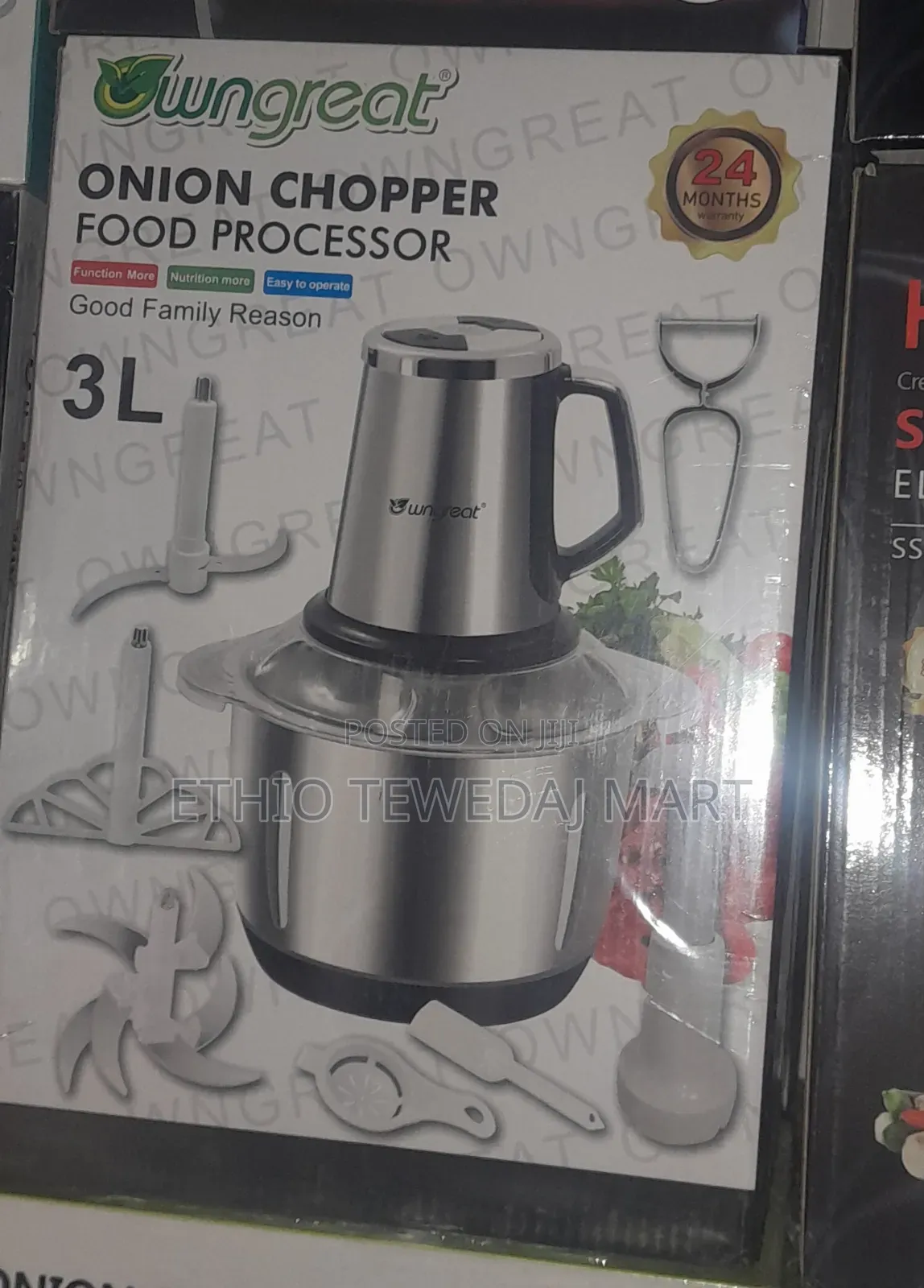 3l 600w Owngreat Onion Chopper Electric Manual