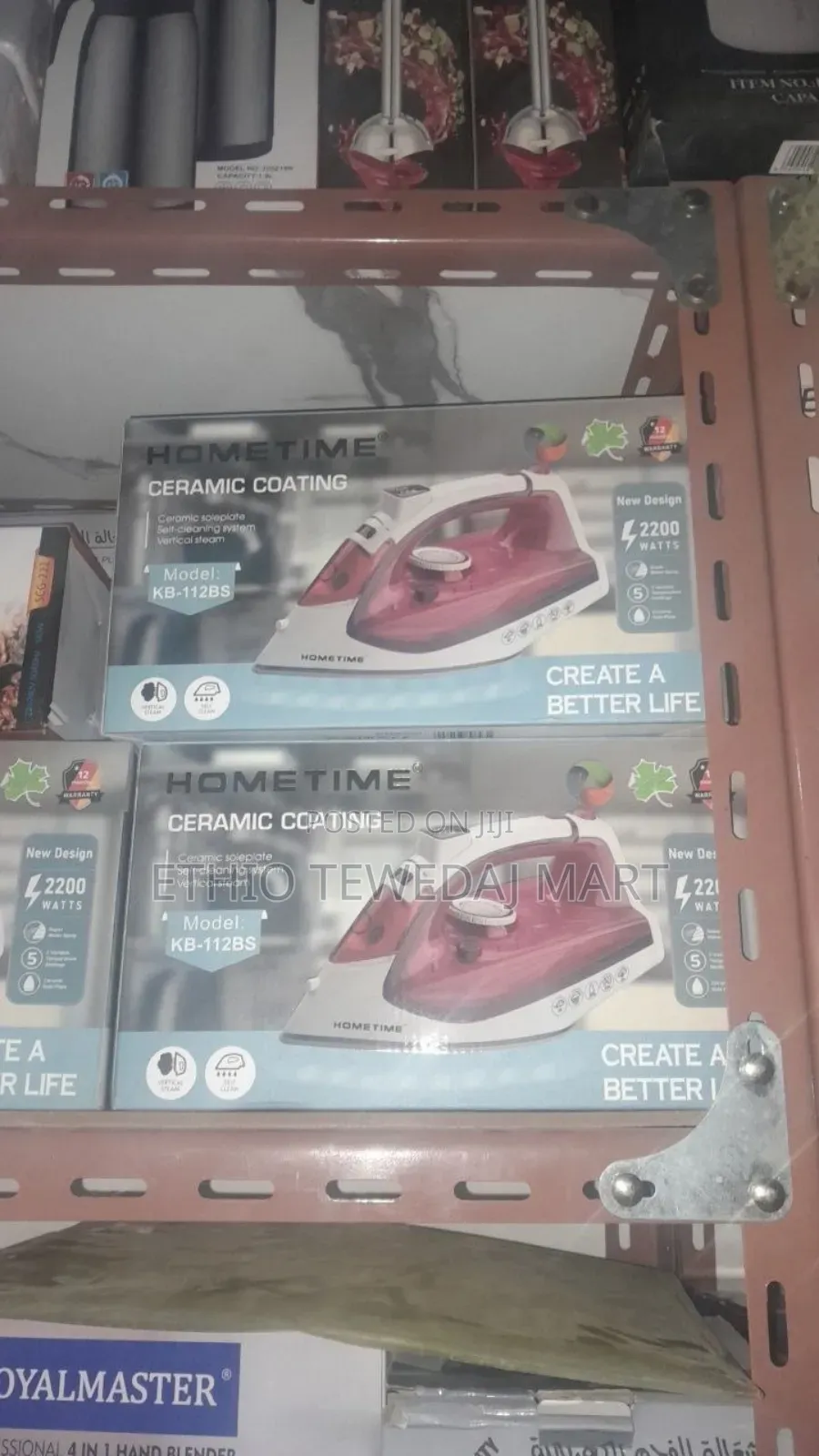 Hometime 2200w Ceramic Coating Steam Iron.