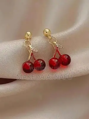 Cherry Necklaces With Earrings