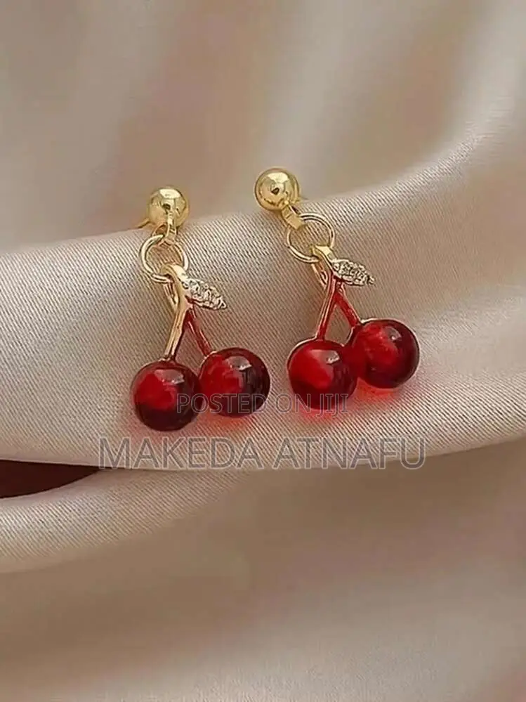 Cherry Necklaces With Earrings