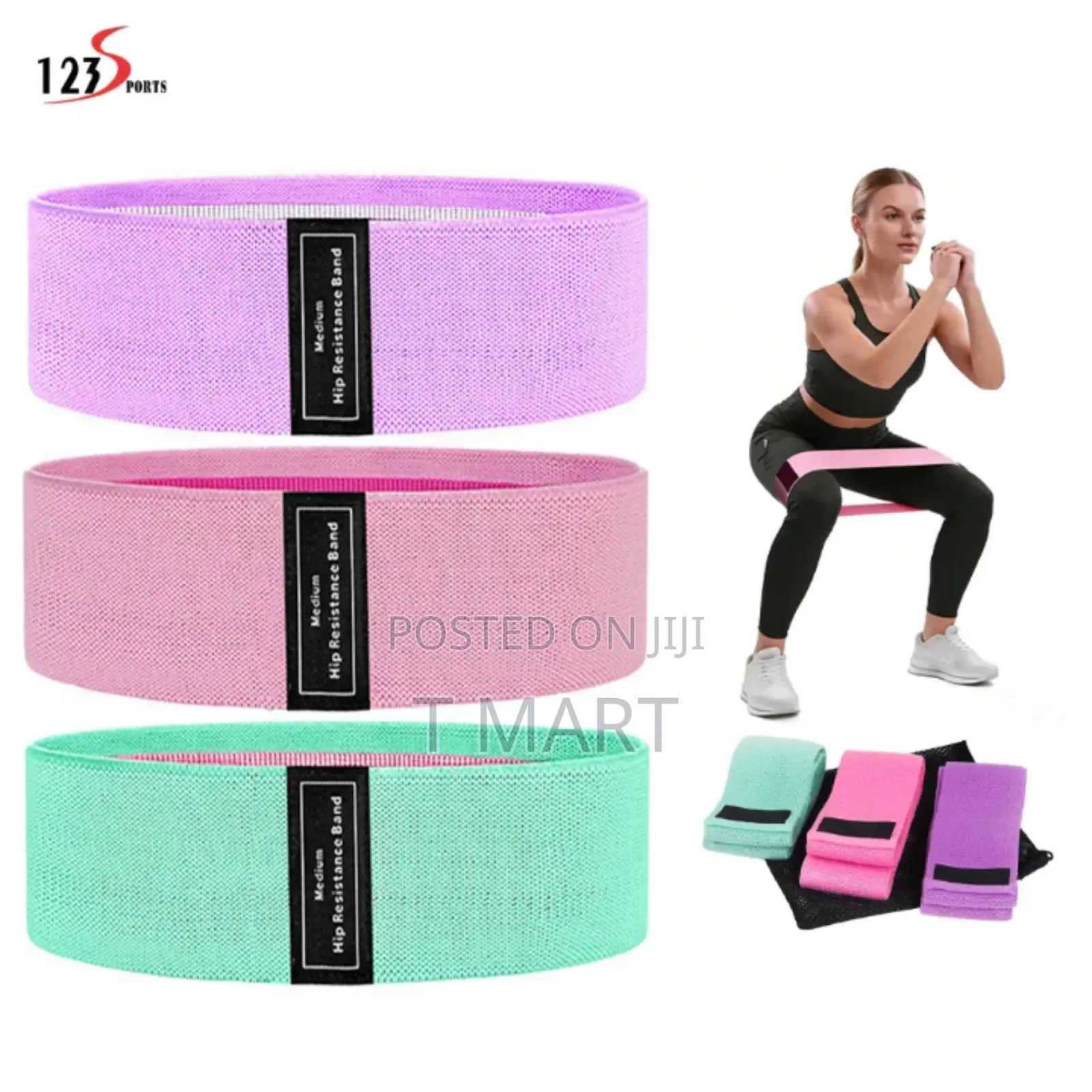 Elastic Hip Resistance Band Set