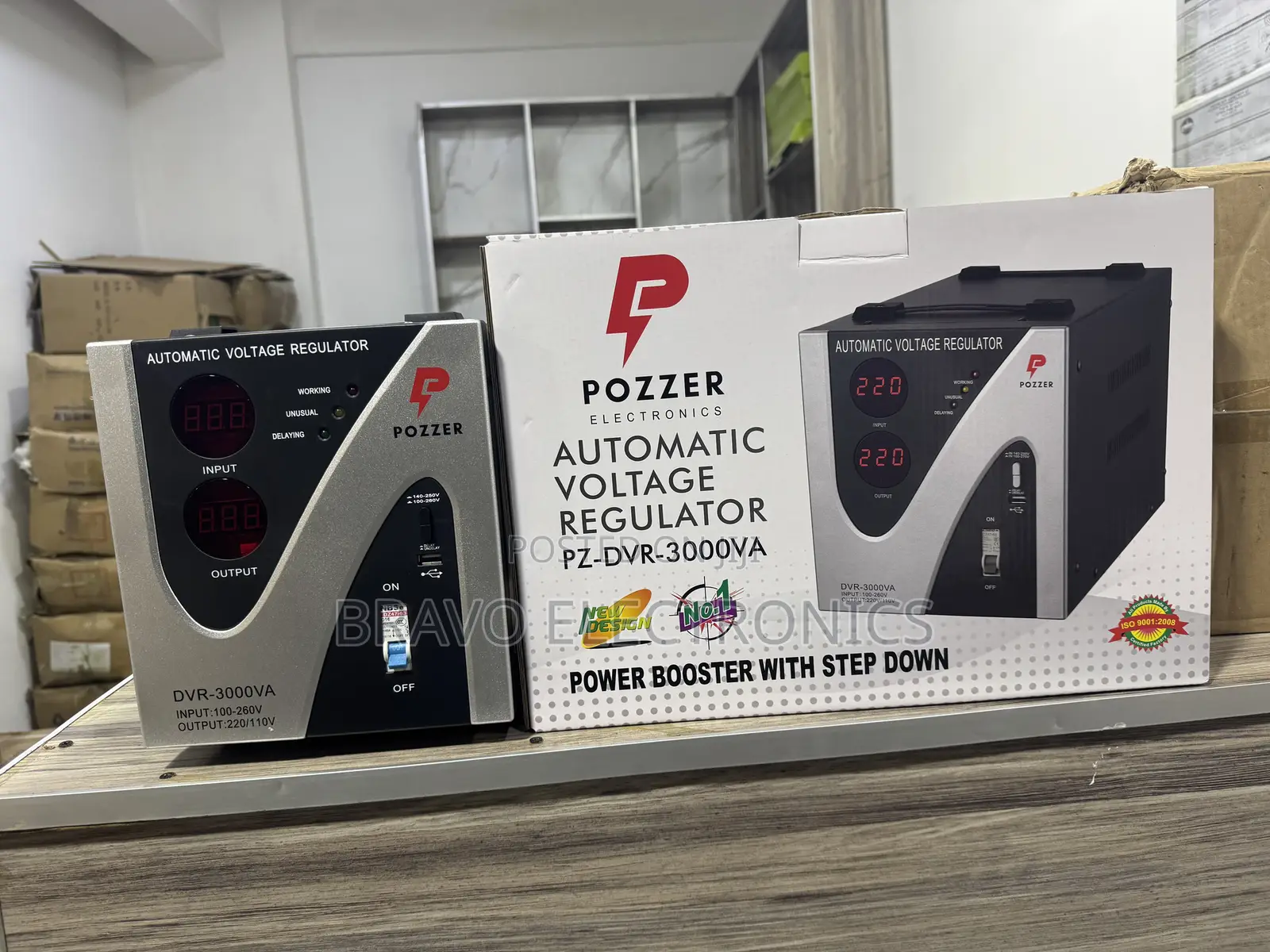 Pozzer Digital Stabilizer – 3000w | Voltage Protector