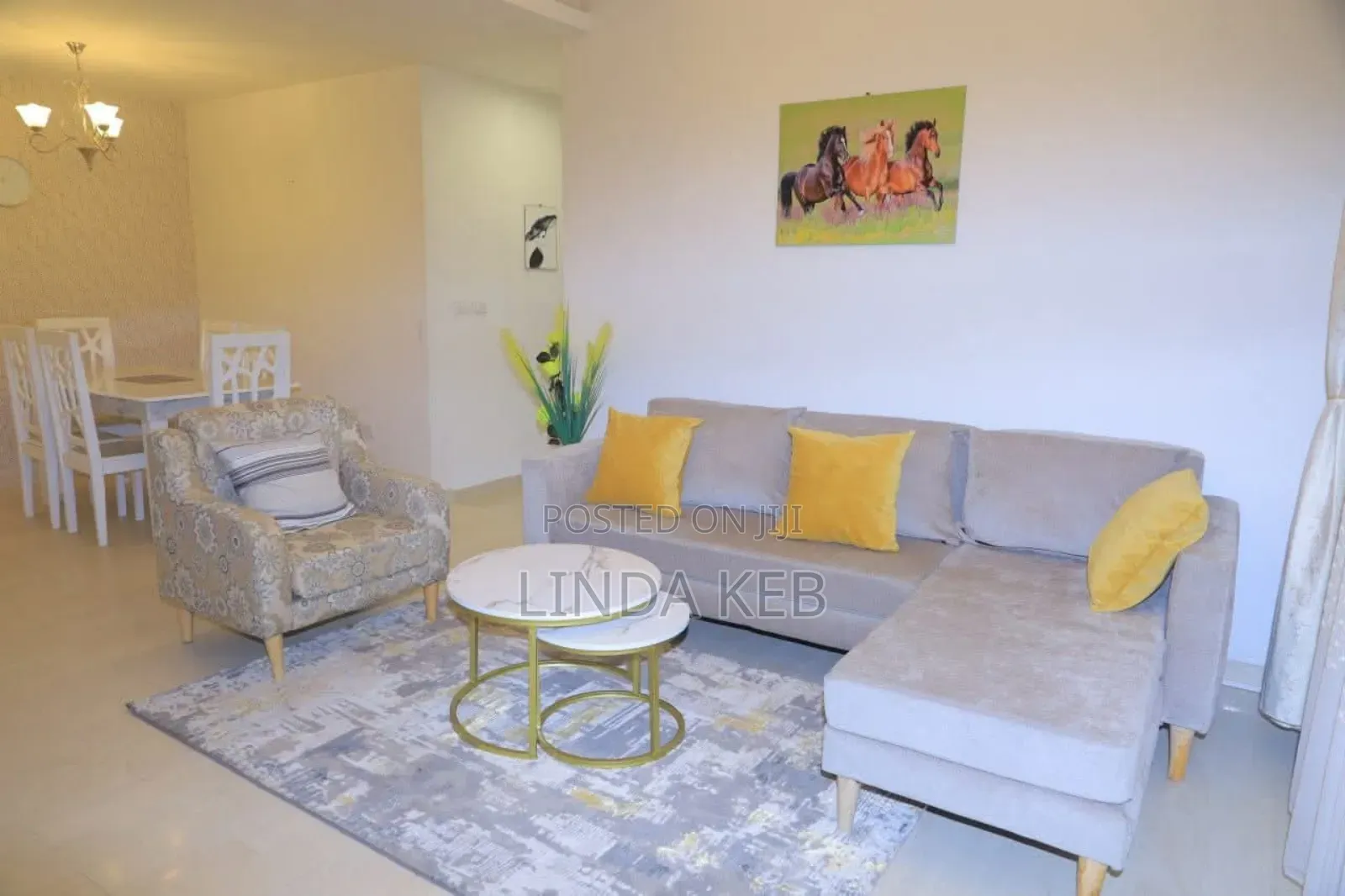 Furnished 2bdrm Apartment in Alsam Realstate, Lideta for rent
