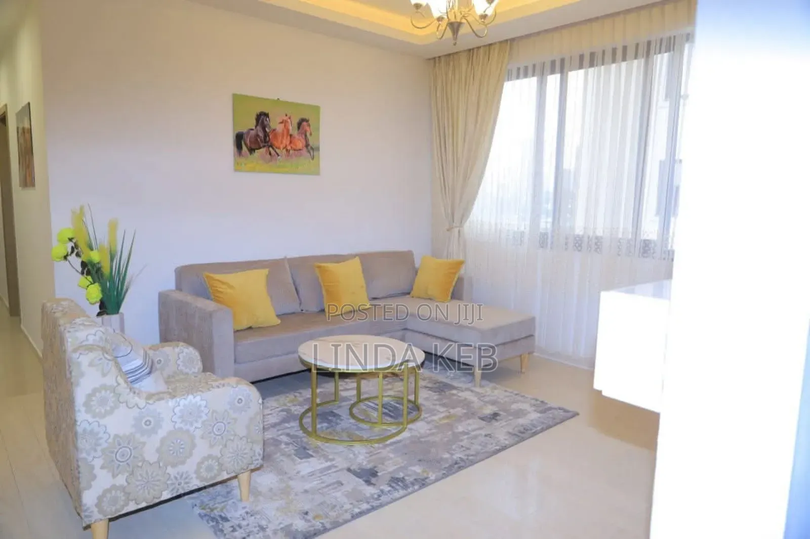 Furnished 2bdrm Apartment in Alsam Realstate, Lideta for rent