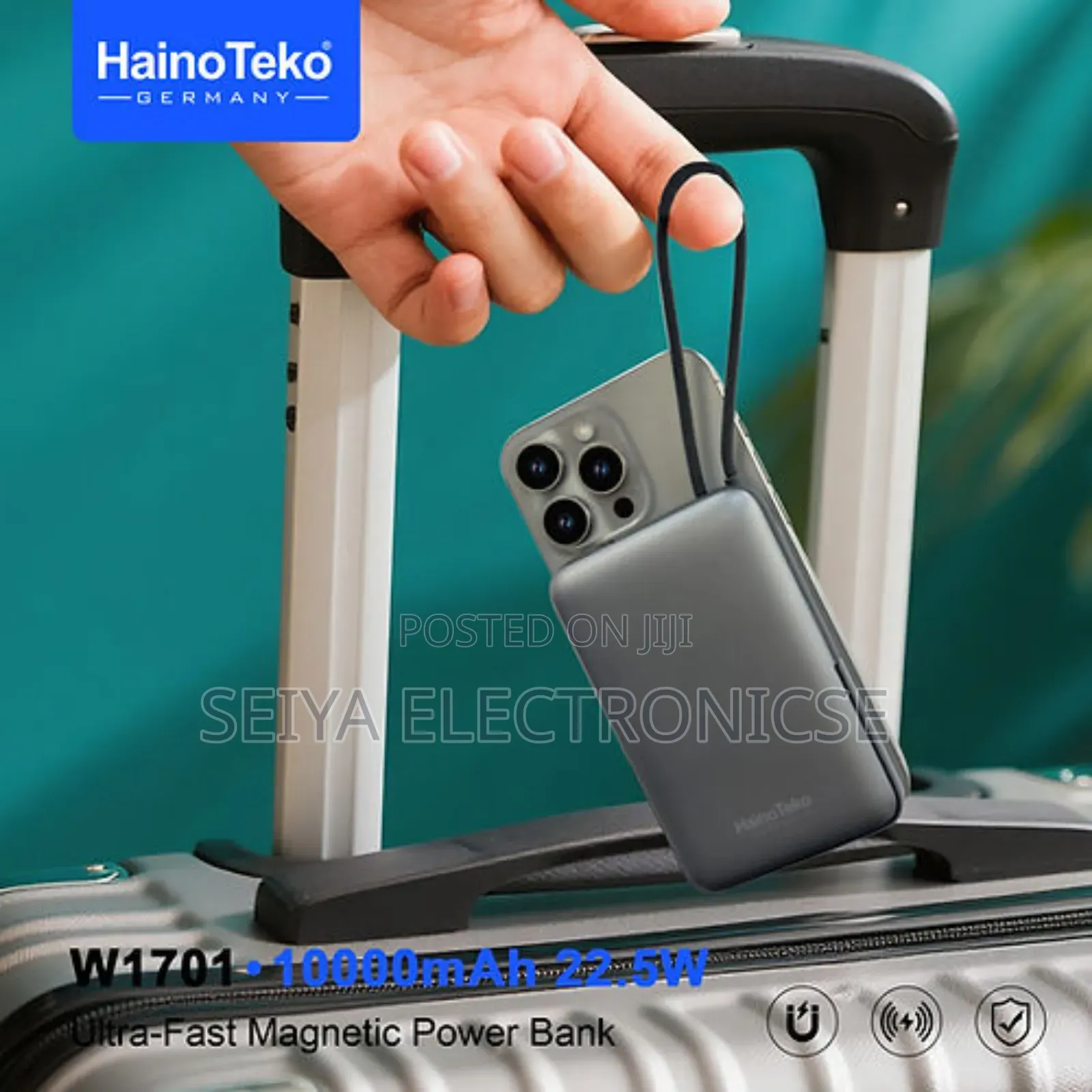Hainoteko Power Bank 10,000mah Magnetic Charging