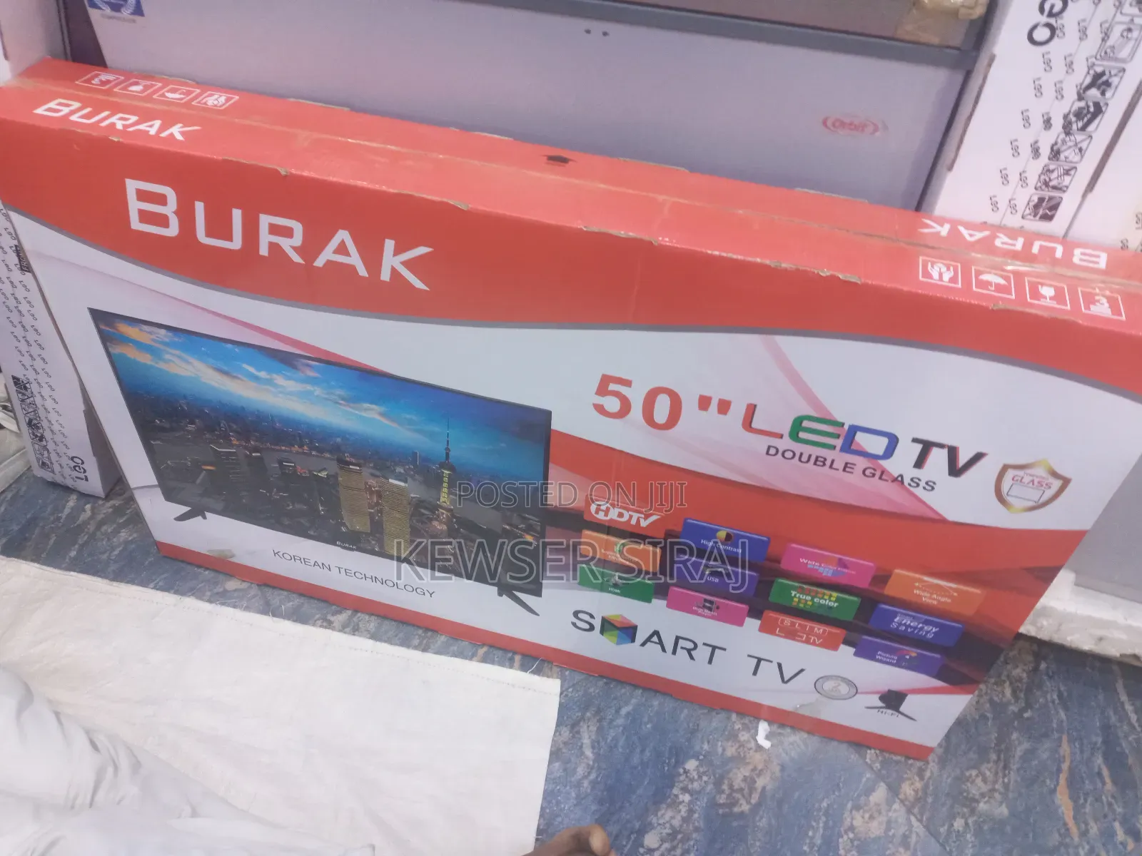 Amaz 50inch Tv Smart Android Double Glass Hi Fi Ultra Hd Quality