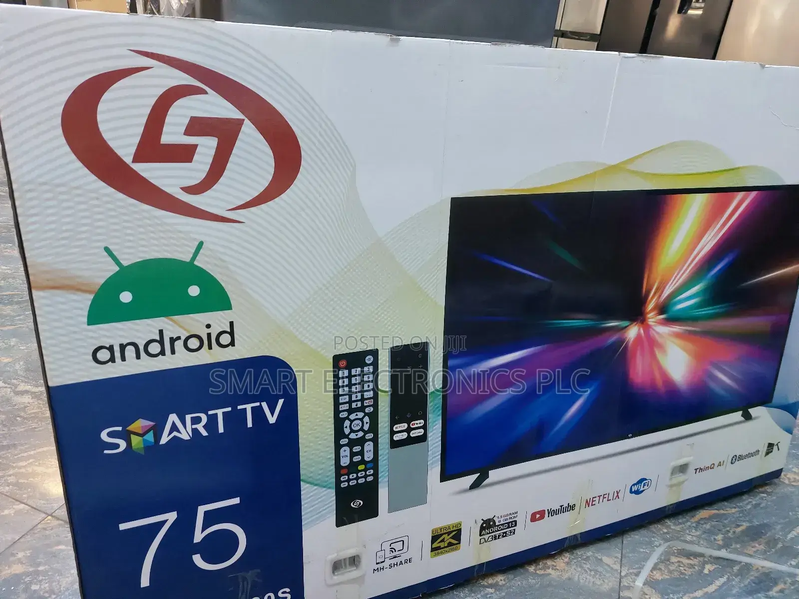 Lj 75" Uhd Smart Tv, a Large-Screen Television Designed for Immersive