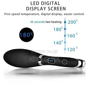 Pro Gemei Digital Electric Hair Straightener Brush