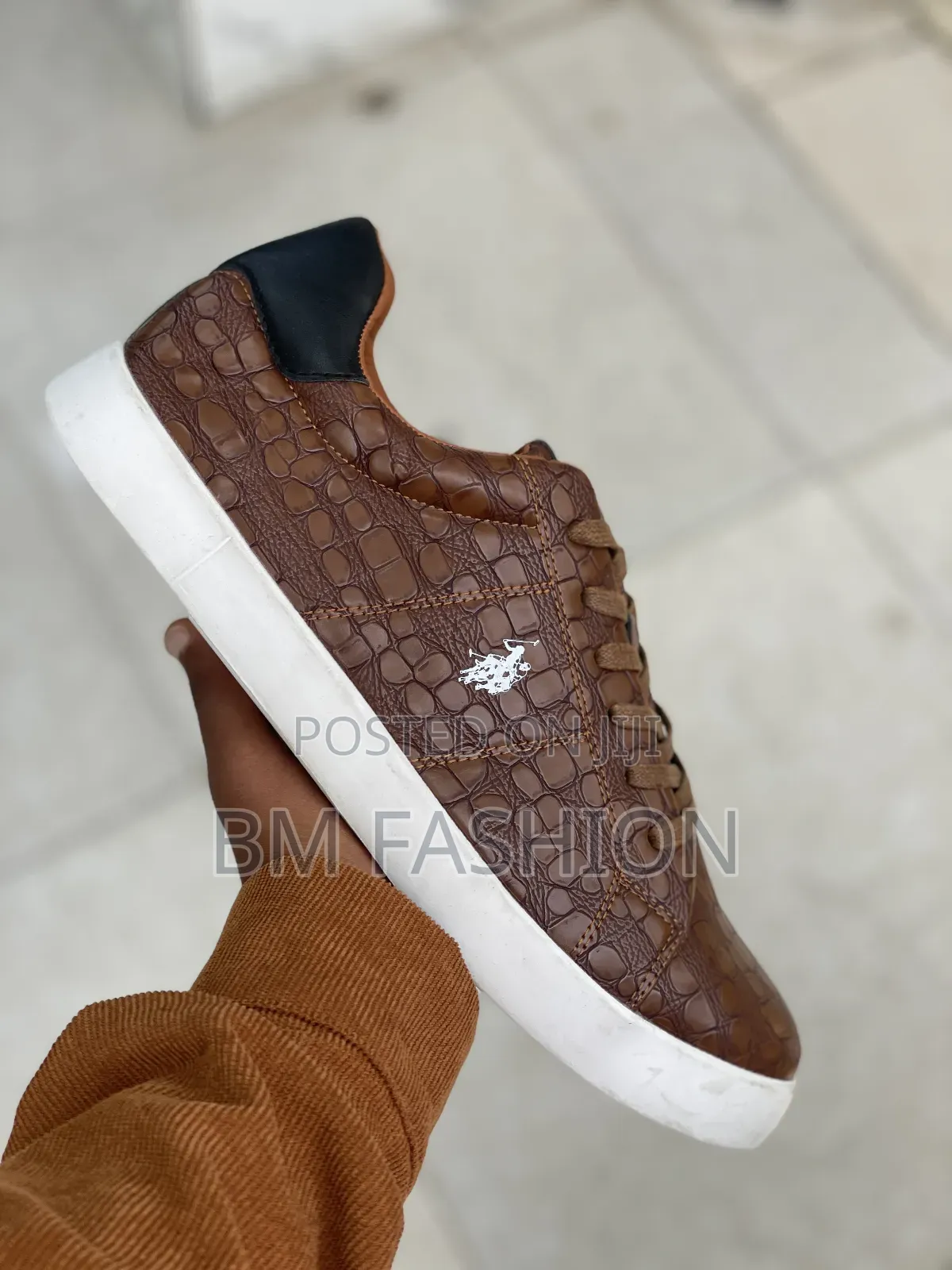 Us Polo Assn Men's Brown Low-Top Court Shoes