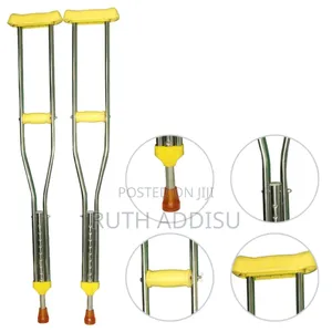 Wholesale Adjustable Telescopic Crutches Titanium Alloy Axillary New