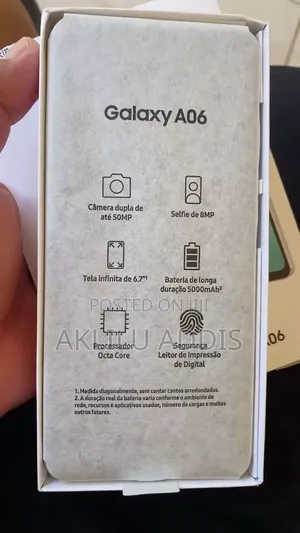 New Samsung Galaxy A06 64 GB White