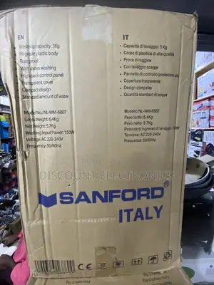 Sanford Nl-Wm-6807 Mini Washing Machine – 3kg Compact Single Tub,